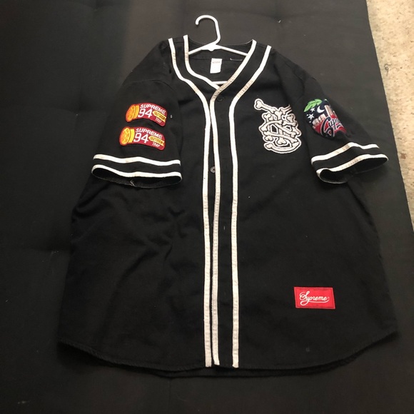 Large supreme jersey. Slightly worn.
